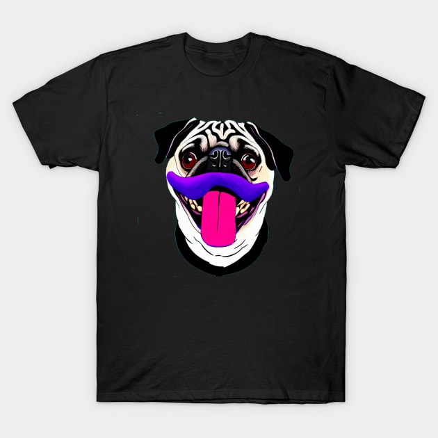 Pug smiling T-Shirt by Arassa Army